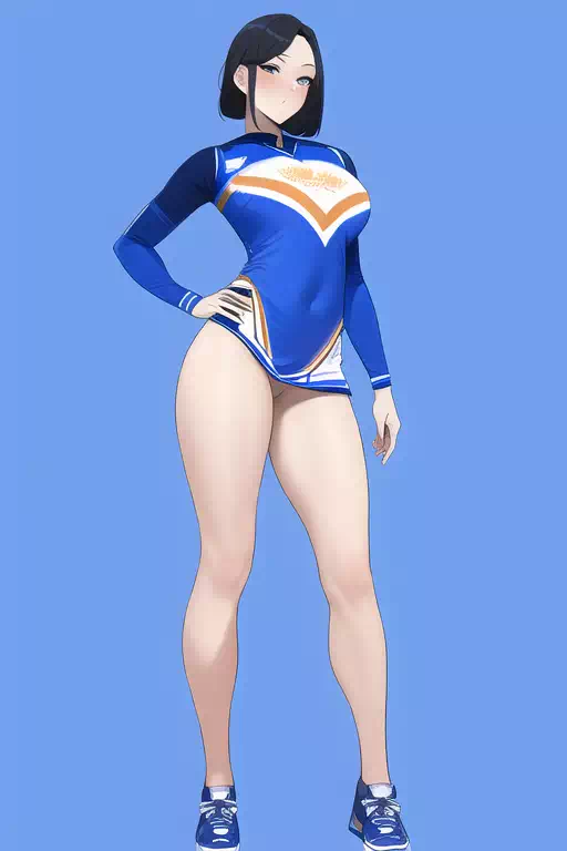 Blue Cheerleader