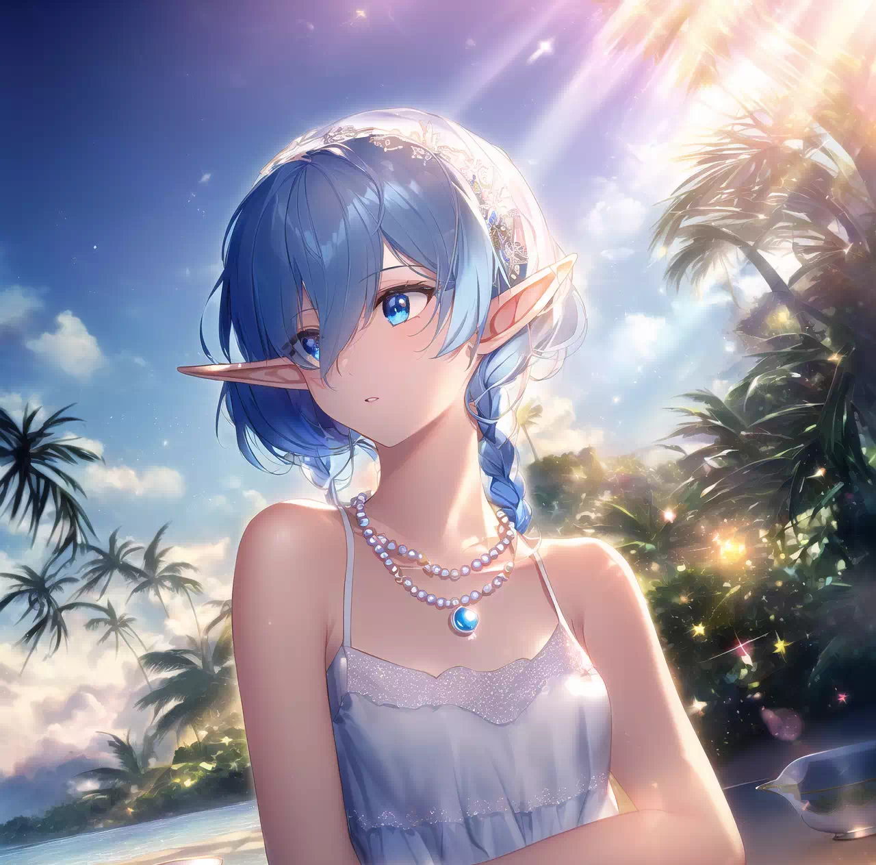 tropical blue elf