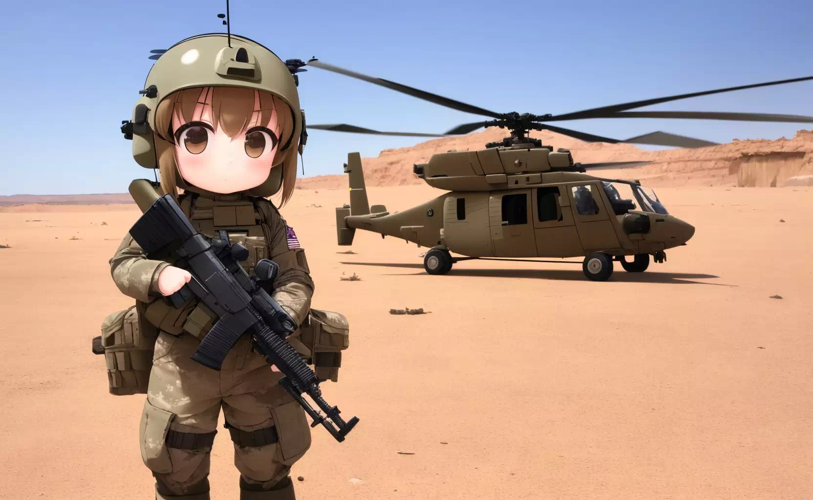 Desert Army Girls