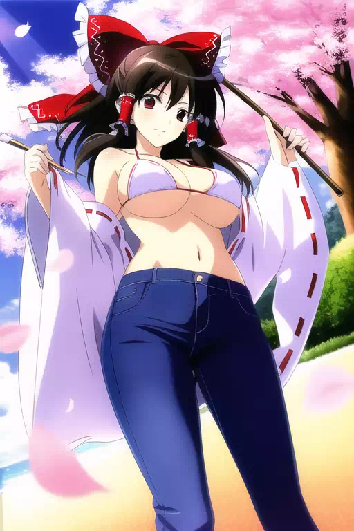 Reimu and Sakura