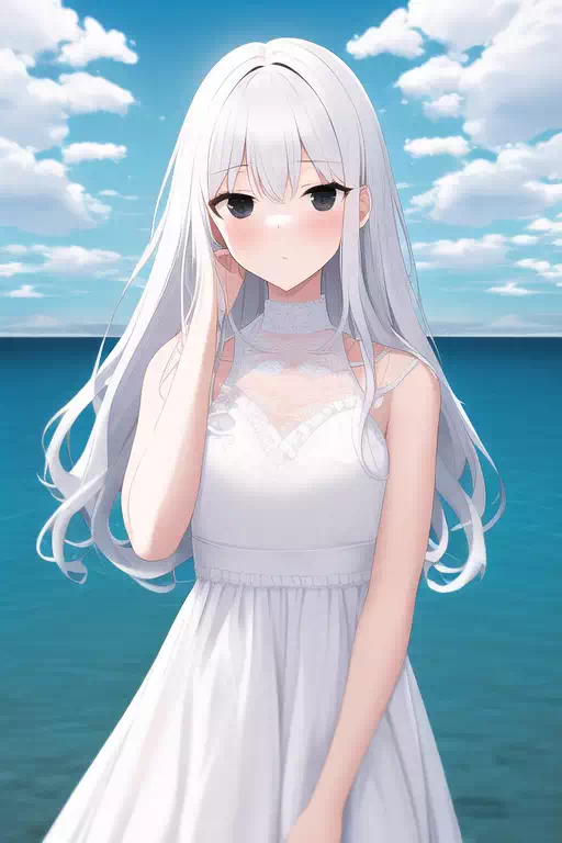 白いドレスを着て夏の海へ～
