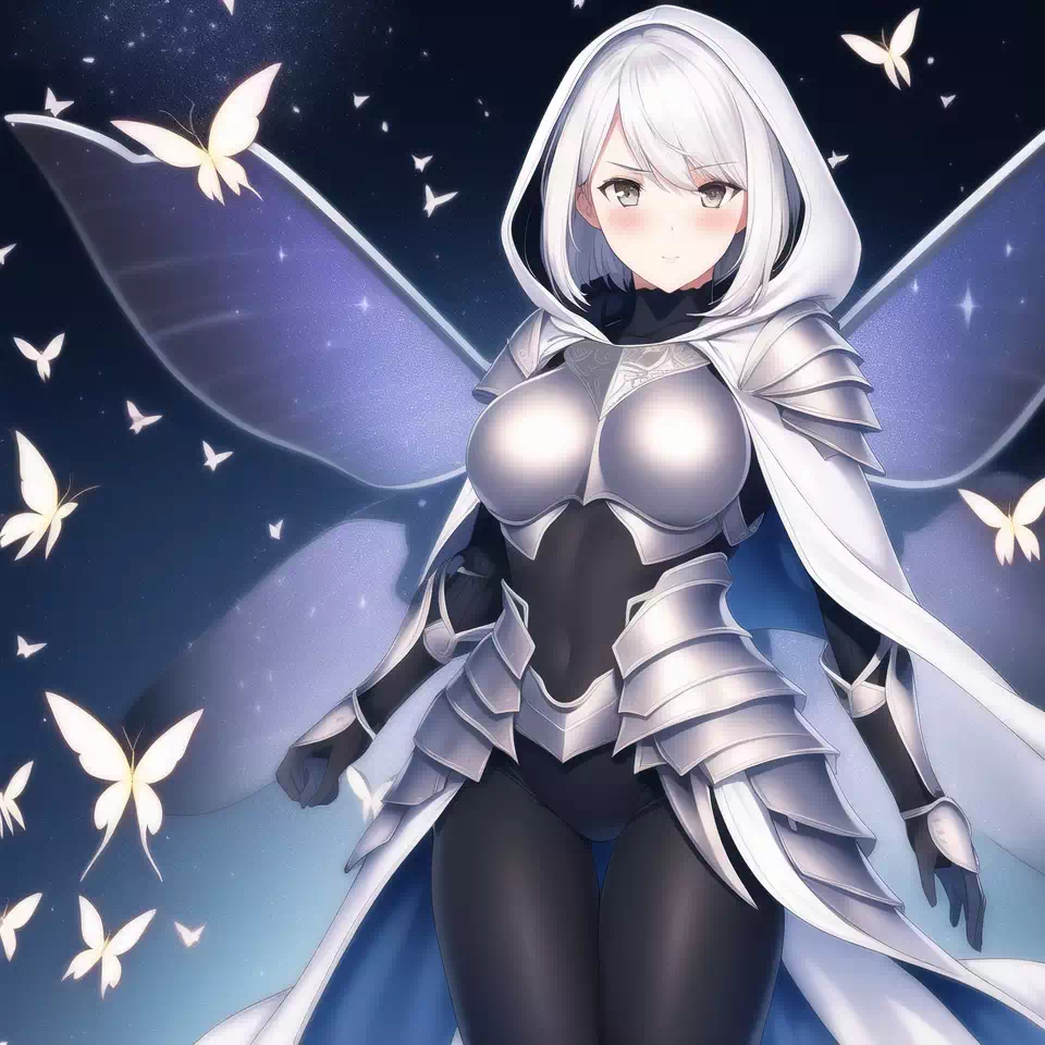 Girl with Moth wings