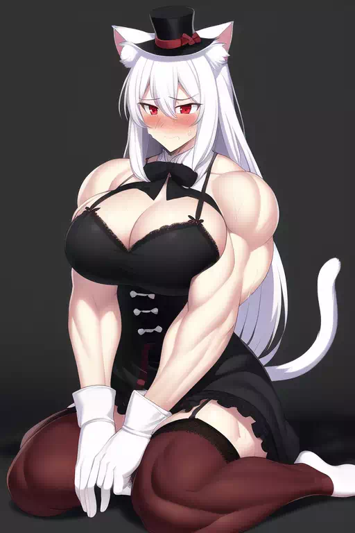 muscular cat girl 3