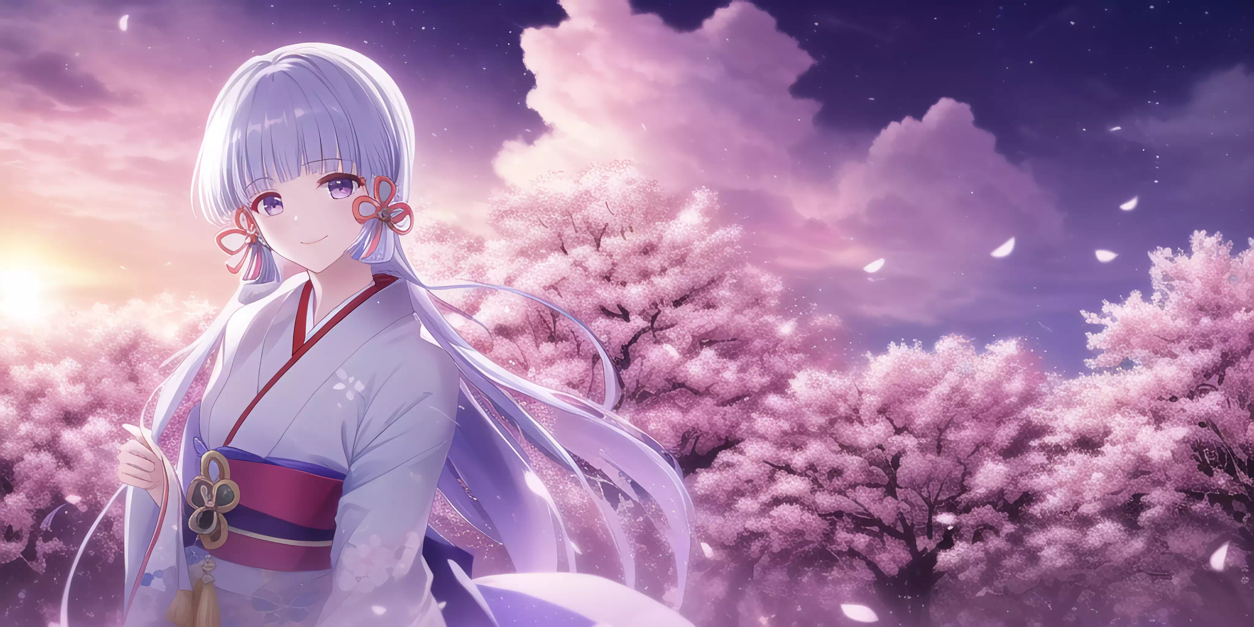 Kimono Ayaka under Sakura