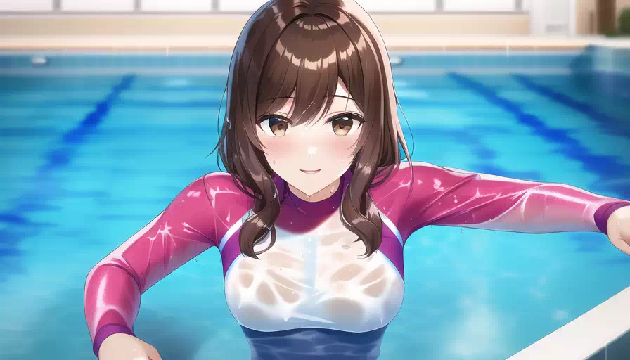 In the pool with Kokomi