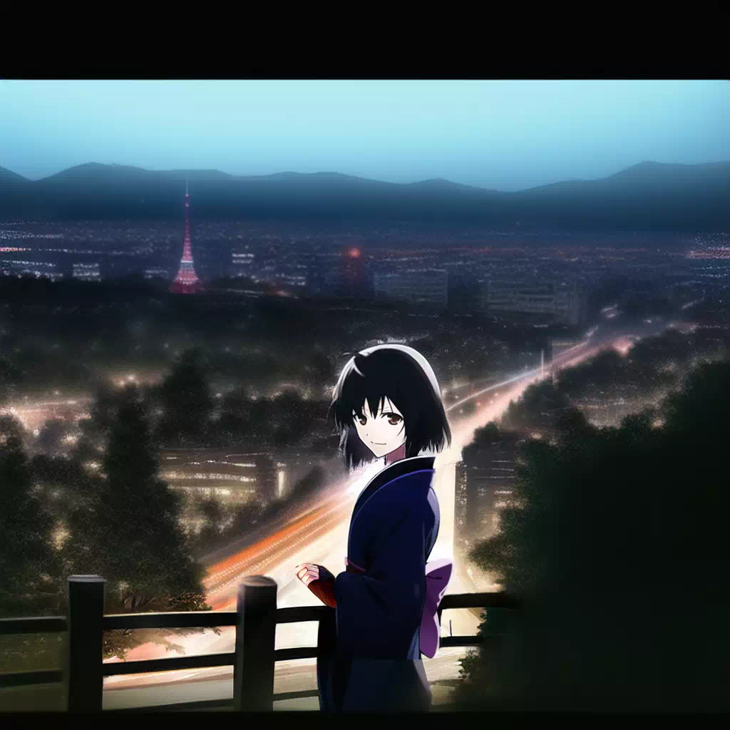 Shiki Overlooking Night City