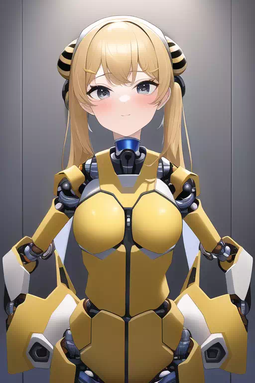 女の子×ロボット×ハチ