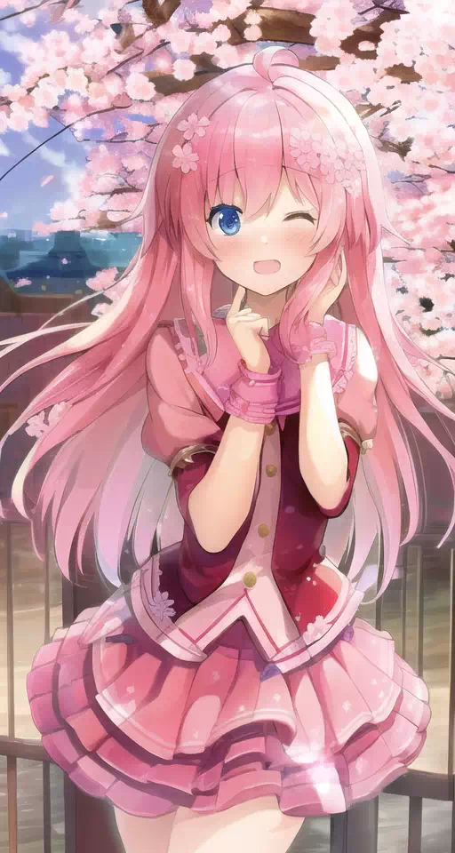 桜とAIピンクちゃん