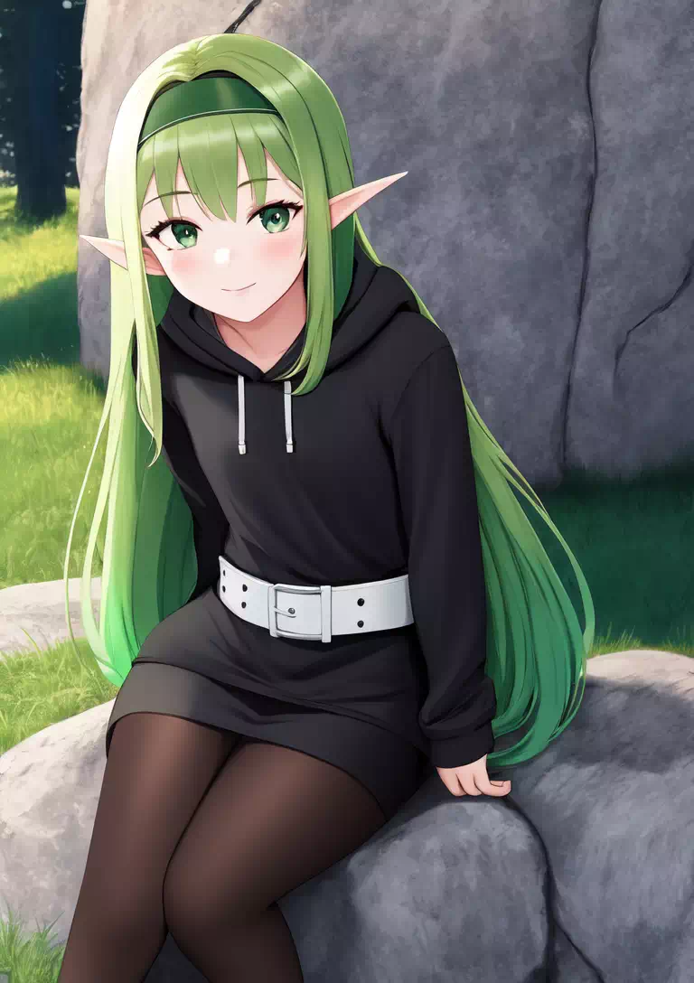 Green- haired elf