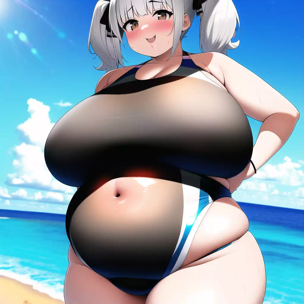 Chubby Girls at Beach and Sports