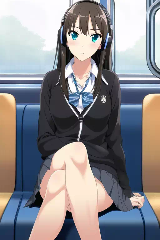 Rin Shibuya Takes A Train