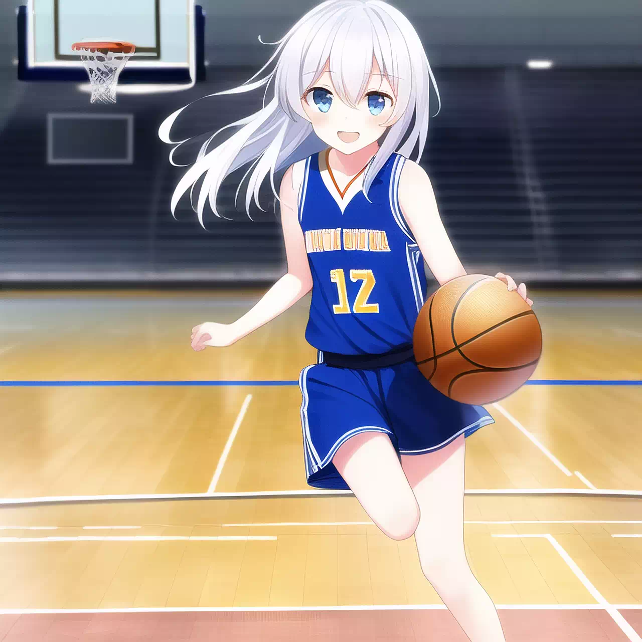 Hibiki plays basketball!