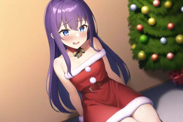 Kyoko embarassed [Christmas]