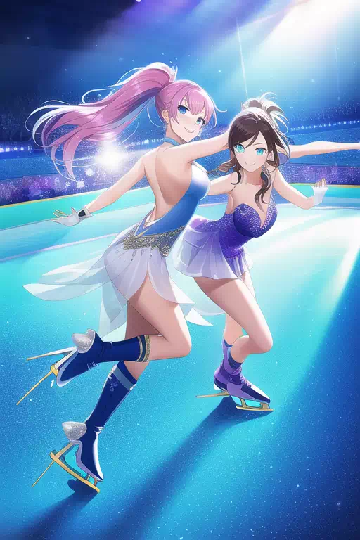 【NovelAI】Figure skate duo