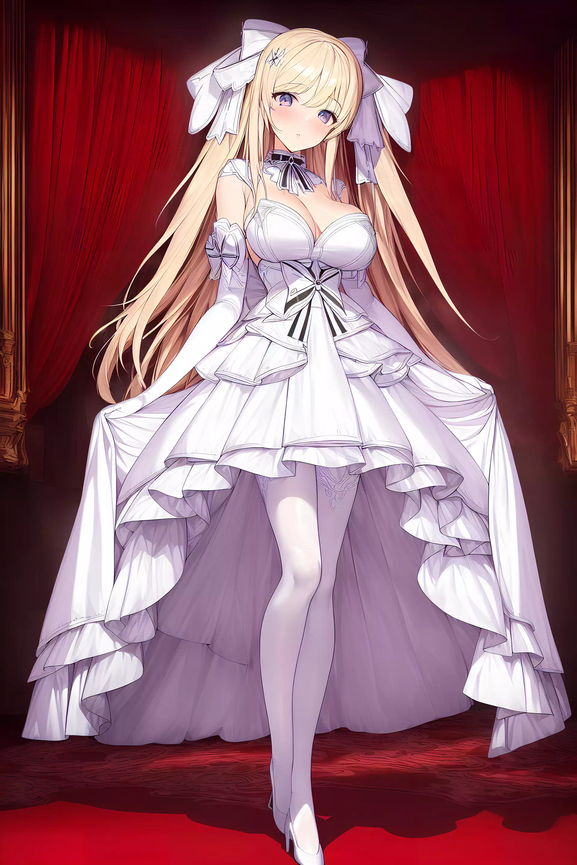 お姫様の白ドレス