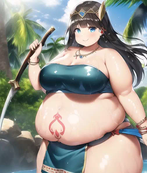 novelAI fat girl Amazones
