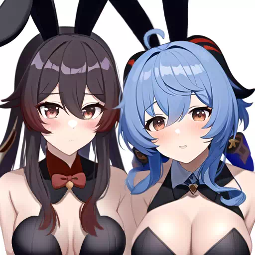 Bunny Girls Hu tao and Ganyu
