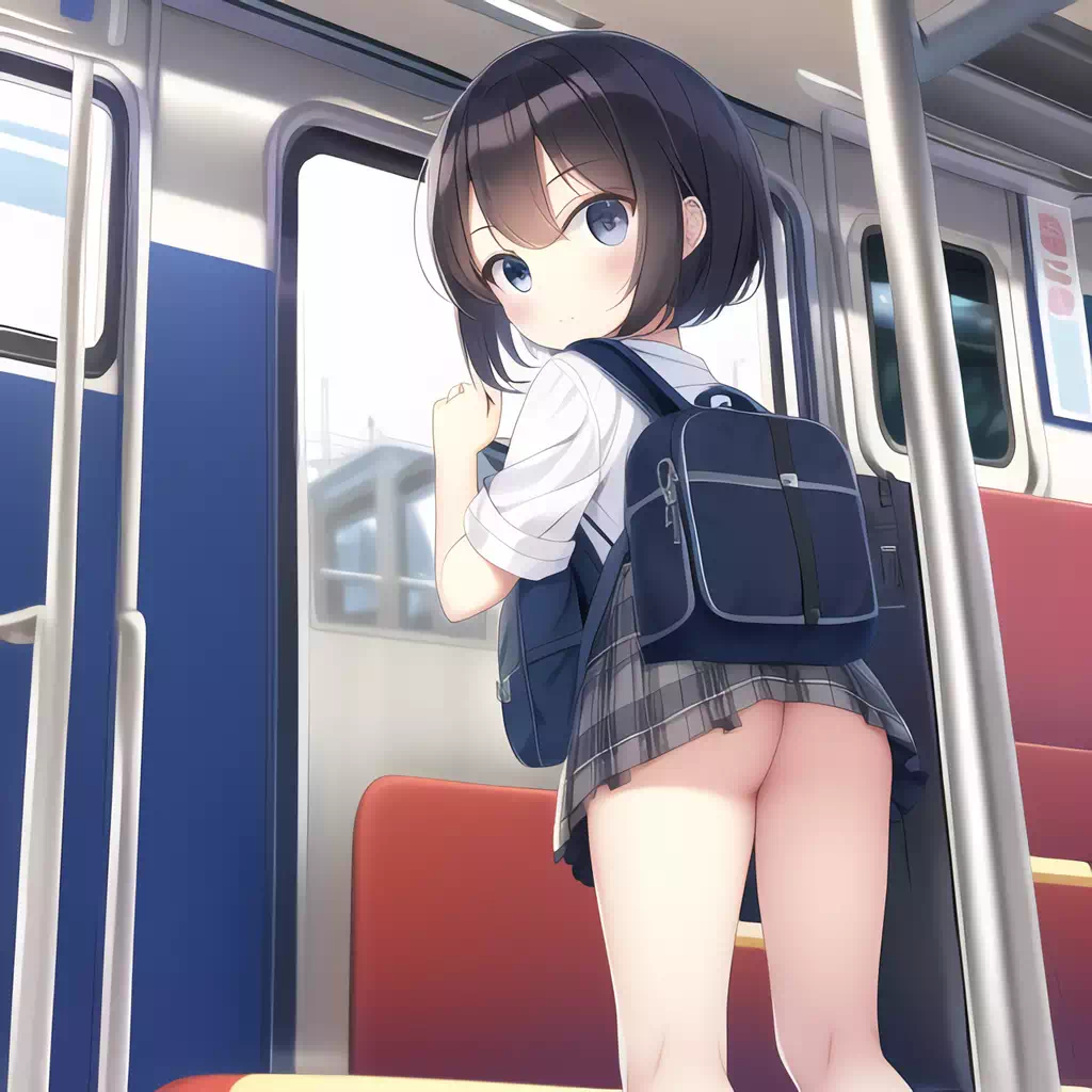 電車で見かけた見えそうな女の子