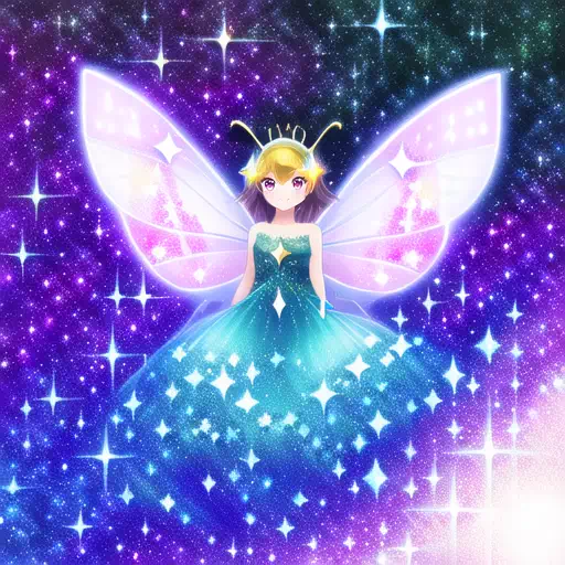 Magical Sparkly Butterfly Girl