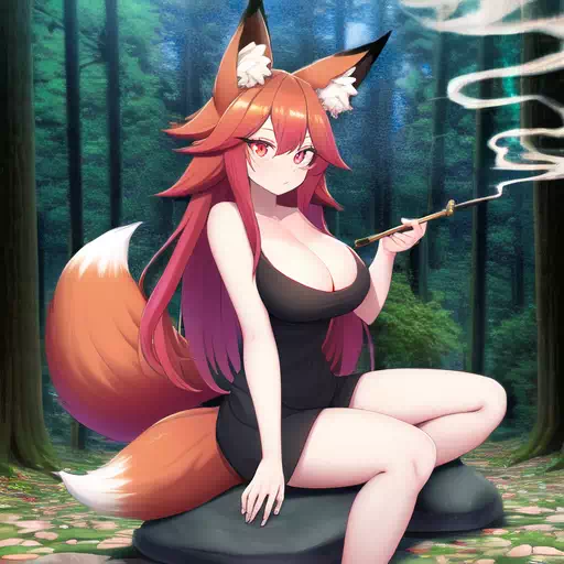 Smoking Kitsune