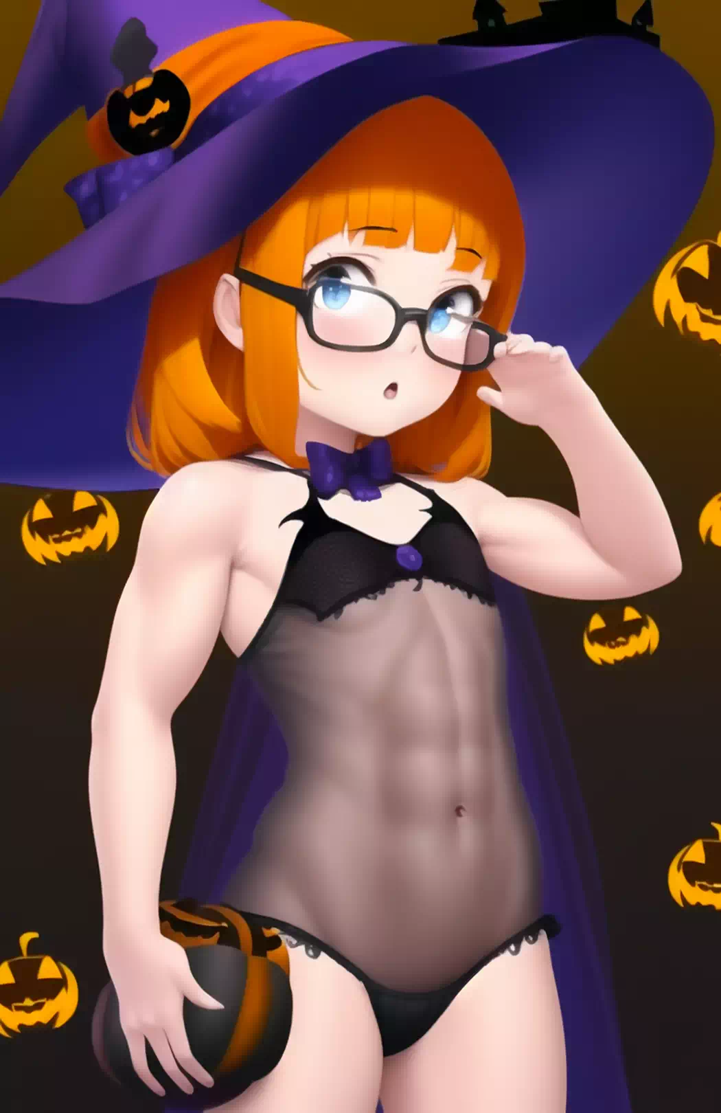 halloween muscle girl