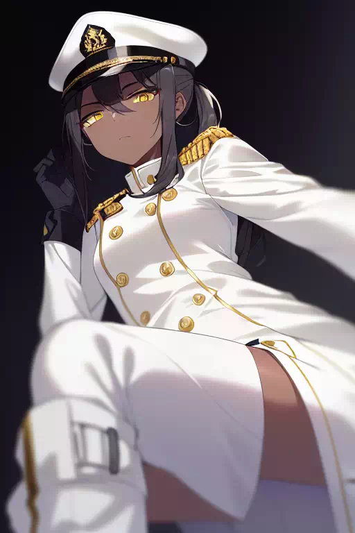 withe military uniform