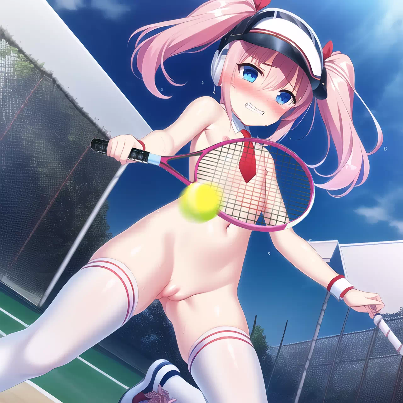 【NovelAI】全裸テニス5-2