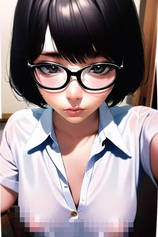 眼鏡少女　岡本 麻美