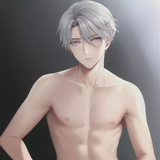 [AI] Silver and blue haired boys