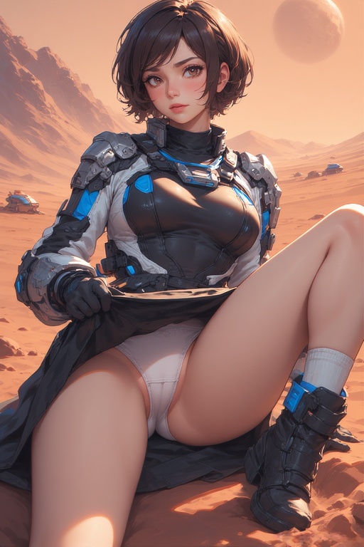 スカーレット・ミニ火星暴走ロボット撃退パンチラ画像集