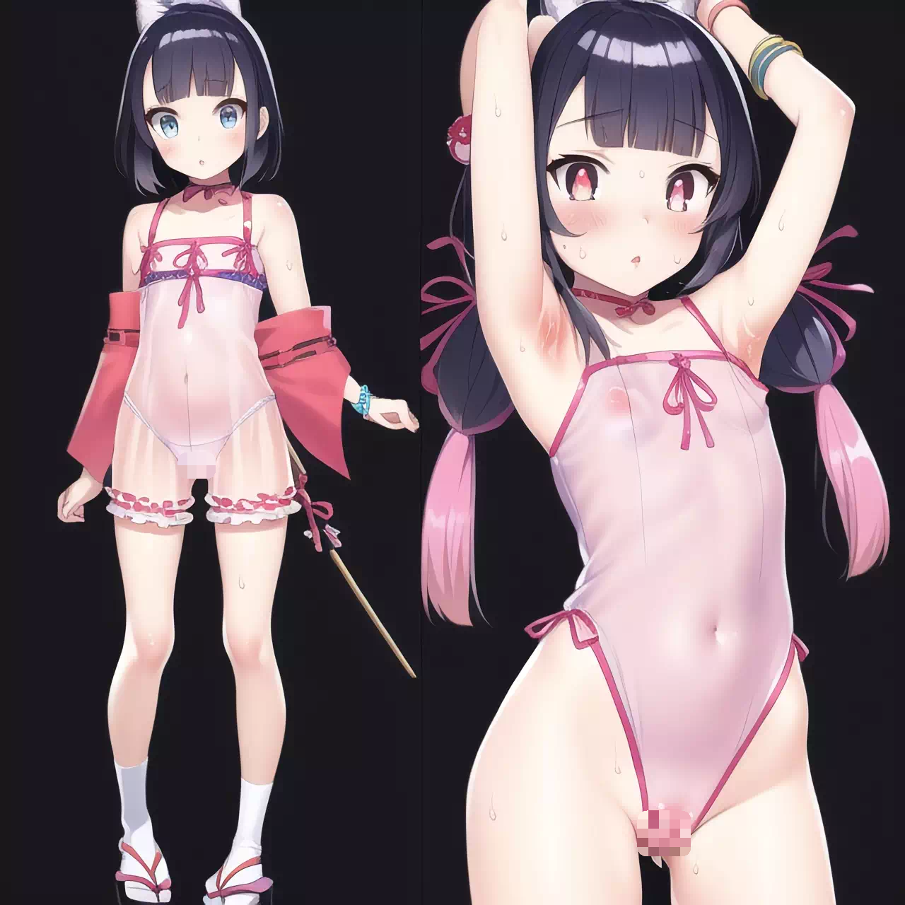 和レオタードのまんすじと腋まとめ