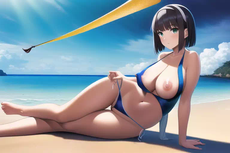 NovelAI生成の東方のHな女の子　5枚