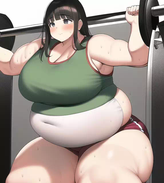 novelAI fat girl past work2