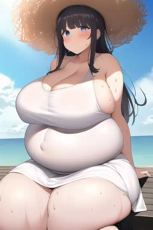 novelAI fat girl past work2