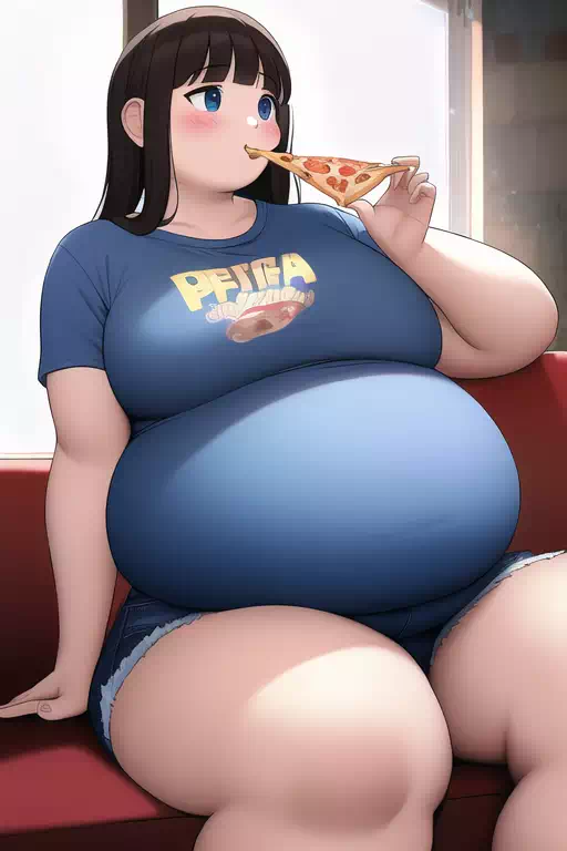 novelAI fat girl past work2