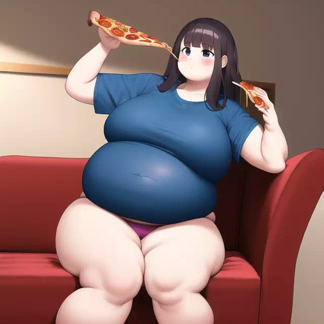 novelAI fat girl past work2