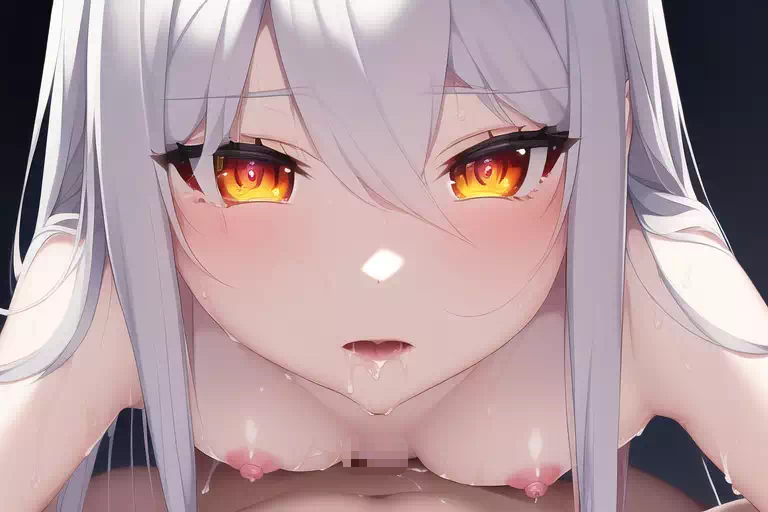 白髪橙眼娘は精子が欲しい