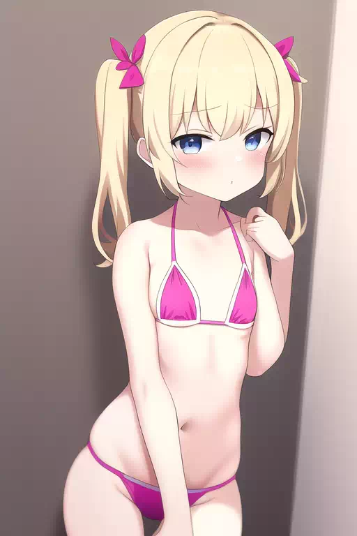 (AI) Blonde Twin-Tail Legal Loli