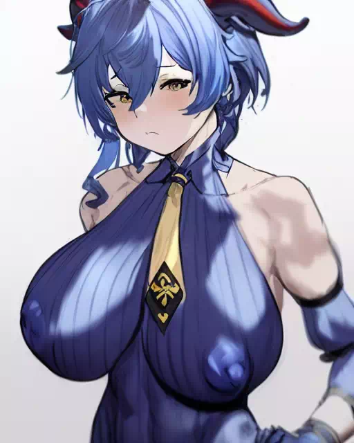 甘雨 (Ganyu) 縦レオタード巨乳セット