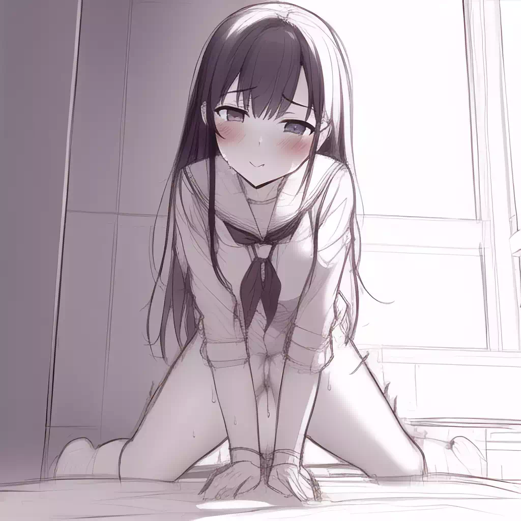 AI画伯　モノクロ風