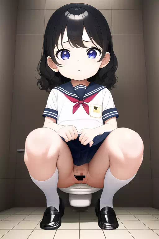 和式トイレもどきで用を足す女の子たち(小〇〇編)