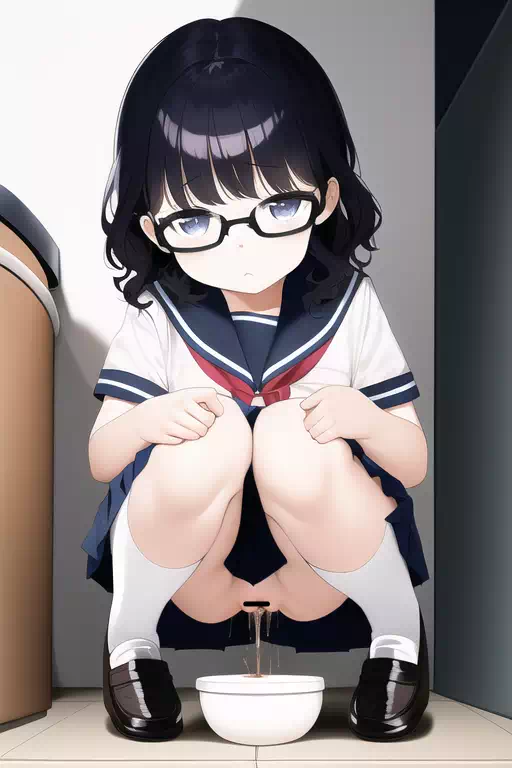 和式トイレもどきで用を足す女の子たち(小〇〇編)