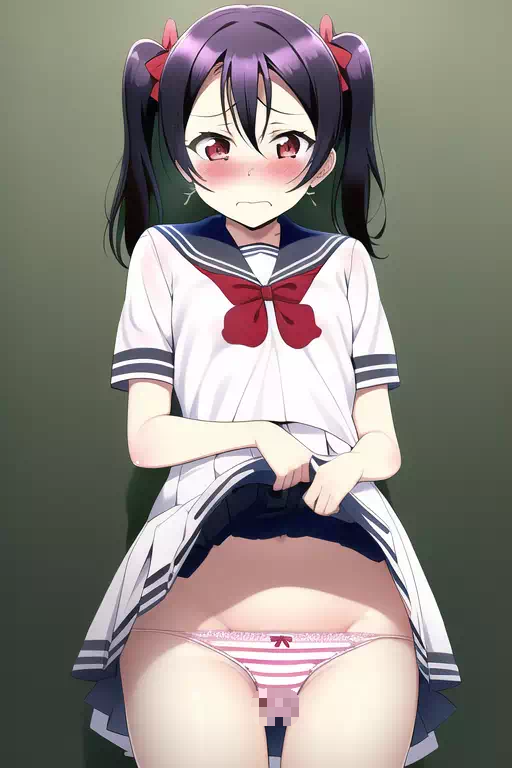 【AI】矢澤にこ 強制露出（パンツ編）