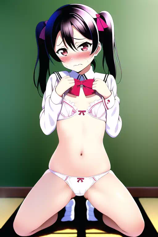 【AI】矢澤にこ 強制露出（パンツ編）