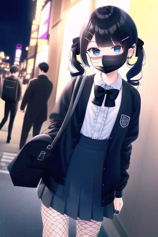 月ノ美兎 地雷系 フェラチオ タピオカ09