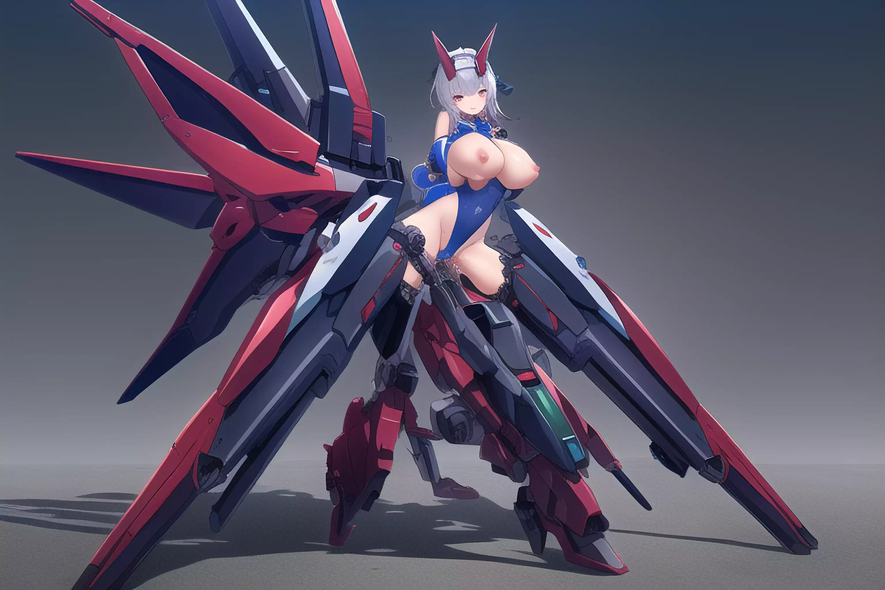 白毛，?耳与机甲