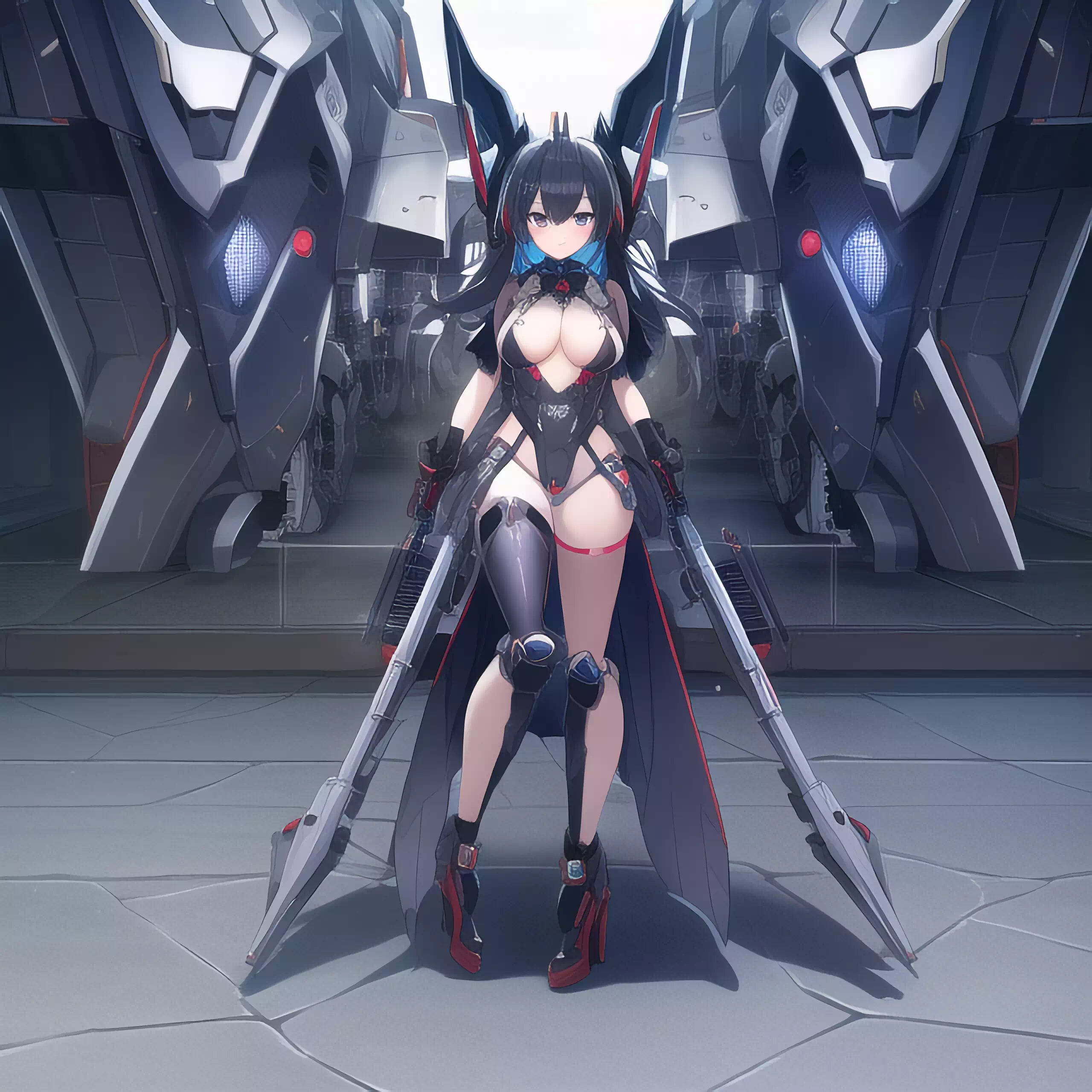 白毛，?耳与机甲