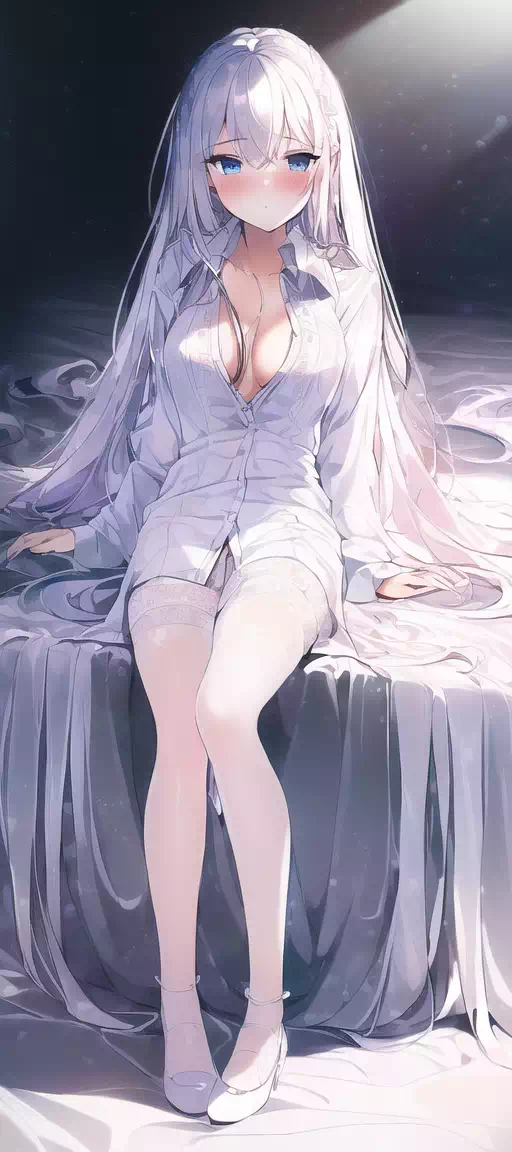 girl_lying_collared shirt