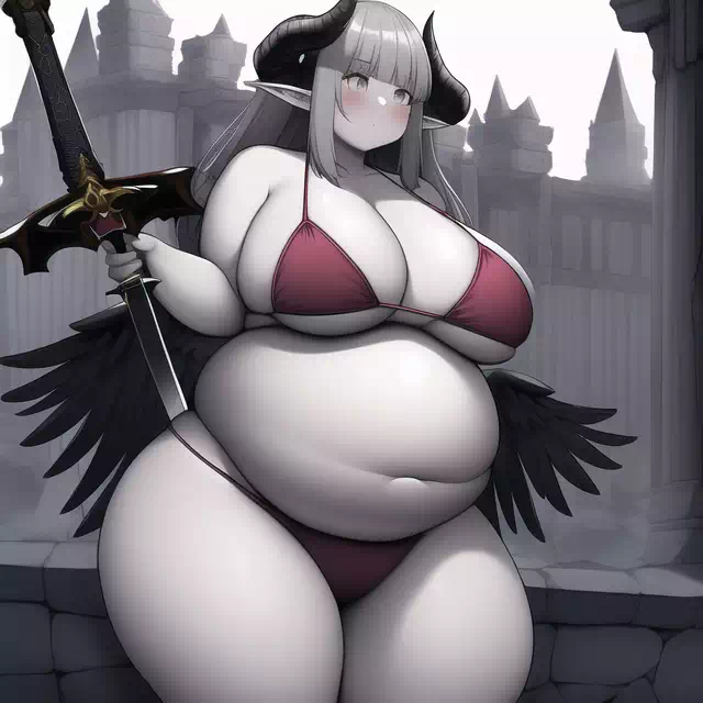 novelAI fat monster girl