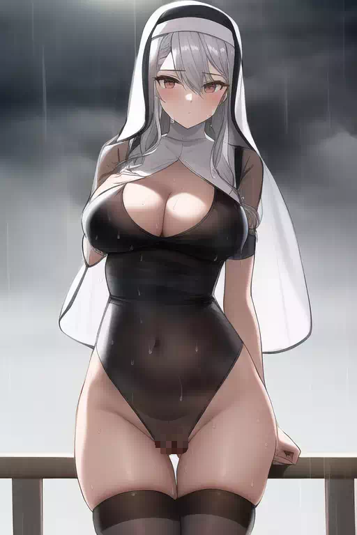 Novel Aiによって生成された雨の中の巨乳お姉さんシスター2